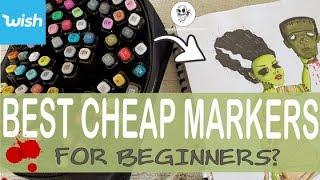 TOUCHFIVE 80 MARKERS REVIEW | Best BEGINNER Alcohol Markers? | + Speed Draw Bride of Frankenstein