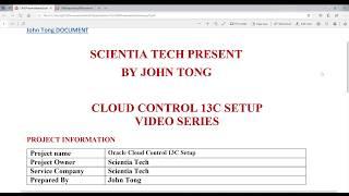 Cloud Control 13C setup                                         part 1 repository database creation