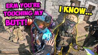 What Is SHE TOUCHING!? Paintball Funny Moments & Fails
