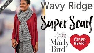 Crochet Wavy Ridge Super Scarf