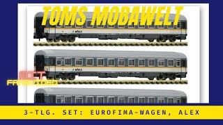 Toms Mobawelt – „Entgleist“ Alex Waggon-Garnitur von Fleischmann