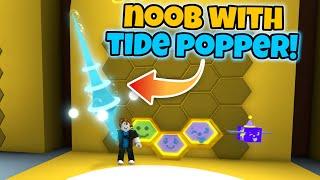 Noob With Tide Popper! Gets 50 Bees in 2 Hours! - Bee Swarm Simulator