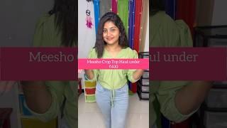 Meesho Crop Top Haul Under ₹400 || vlogsofsona || #makeup #meesho