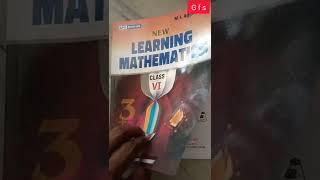 NEW LEARNING MATHEMATICS CLASS 6 || ML AGGARWAL || APC books || Books Review #Shorts