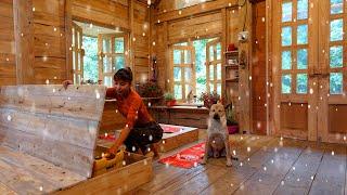 Ana's completes the interior of the Cabin to prepare for Christmas 2023 and enjoy taro soup