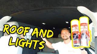 DIY Roof Lining and Lights - VW Transporter T5 Conversion