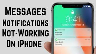 Messages & iMessages Notification Not Working On iPhone After New iOS 15 UpDate