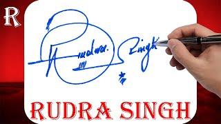 Rudra Singh Name Signature Style - R Signature Style - Signature Style of My Name Rudra Singh
