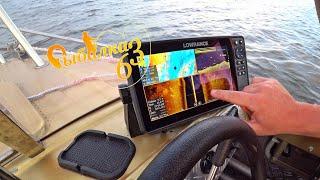 Учимся искать рыбу с эхолотом Lowrance HDS 9, Рассказываем как встать на точку что бы ловить