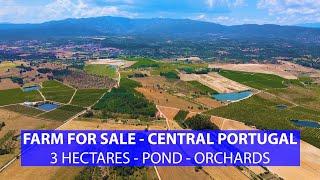 FUNDAO 3 HECTARE HOMESTEAD FOR SALE - FRUIT TREES AND POND IN CENTRAL PORTUGAL