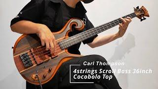 Carl Thompson | 4strings Scroll Bass 36inch / Cocobolo Top