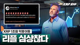 1조원대 XRP 익명 이동, 리플 심상찮은 움직임 #XRP