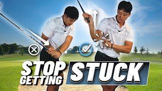 STOP GETTING STUCK IN YOUR DOWNSWING