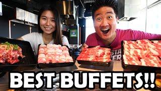 BIGGEST All You Can Eat Korean BBQ Buffet Tour in Los Angeles!