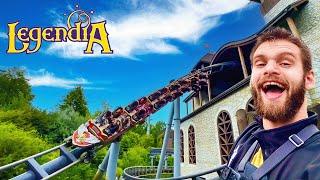 This Little Park in POLAND Has One EPIC Roller Coaster! Legendia Vlog