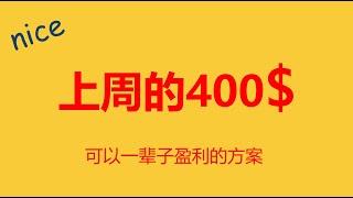 自动交易挂机，EA方案上周盈利413美金，想赚钱需要好的方案