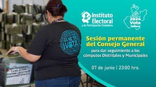 Sesión Especial Permanente del Consejo General del IEPC Jalisco 01:30 hrs 08 Junio 2024