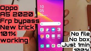 Oppo A5 2020 (CPH1933)Android 11 Frp Bypass Without Pc|New Trick 2022| Unlock bypass in just 1min