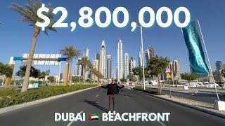 Touring LUXURY Appartments with Breathtaking Views of the DUBAI SKYLINE - EMAAR BEACHFRONT