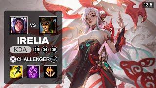 Irelking Irelia vs Cassiopeia Top - KR Challenger - Patch 13.5 Season 13