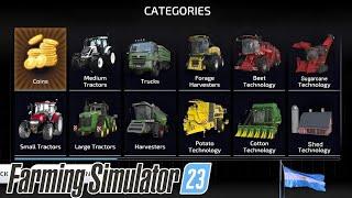 All Vehicles Purchase in Farming simulator 23 || FARMING SIMULATOR 23 Apk Link!