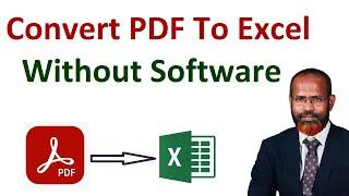 How To Convert PDF To Excel Without Software In Windows