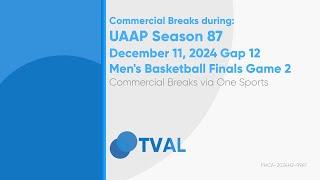 Commercial Breaks of One Sports during UAAP S87 Men's Basketball Finals G2 - Dec. 11, 2024 Gap 12