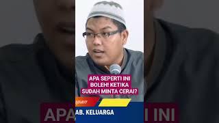 APA SEPERTI INI BOLEH! KETIKA SUDAH MINTA CERAI? - Ustadz Dr. Firanda Andirja, MA #firandaandirja