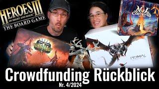 Crowdfunding Rückblick Nr. 4/2024 - Primal, Mythic Battles Isfet, An Age Contrived, Heroes III uvm