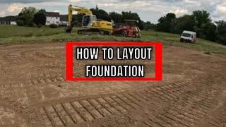Laying out a house foundation for beginners