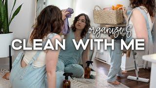 ORGANIZE & CLEAN WITH ME | Organizing Messy Spots, Deep Cleaning & Tidying Our Home (Finally!)