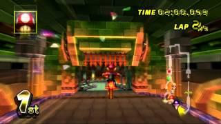 Mario Kart Wii (Wii) walkthrough - Bowser's Castle