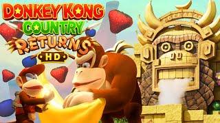 Donkey Kong Country Returns HD - World 9: Cloud (Golden Temple) - No Damage 100% Walkthrough