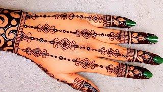 Beautiful️easy backhand mehandi design | Mehendi ka designs | Dulhan backhand mehndi design #bridal