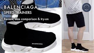 Balenciaga Men's Speed Trainers (Sock Knit): Review, size comparison & try-on