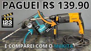 MARTELETE ROTATIVO DEKO MUITO BARATO, PARA BROCAS DE ATÉ 20MM DKRH20B50-127