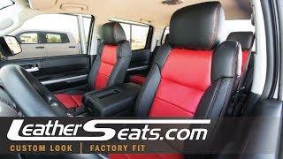 2017 Toyota Tundra CrewMax Custom Leather Interior Upholstery Kit - LeatherSeats.com