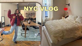 At Home NYC Vlog (closet clean out, brand dinners, stomach flu)