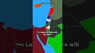 The history of Israel  and Palestine  || Israel Palestine War || #shorts #countryballs #viral