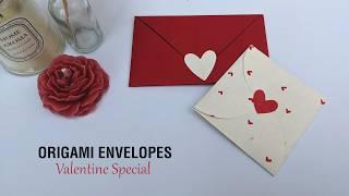 EASY Origami Envelopes for AMAZING Valentine Gifts 