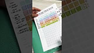 Having a visual colourful tracker helps you see your progress and see how far you’ve come along.