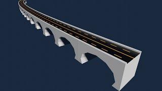 Blender 2.81 Low Poly bridge modeling