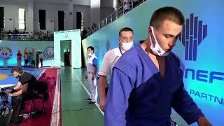 BOBOKHONOV (TJK) vs ERKINOV (UZB). M Juniors 98 kg. Asian SAMBO Championships 2021