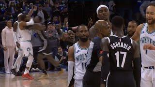 Dennis Schroder gets heated and shoves Mike Conley for shooting 3 at end of game 