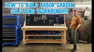 Arbor Garden Solutions 6FT Heavy duty Workbench with peg kit Set Up/Installation