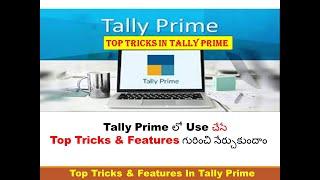 Tally Prime Top Tricks & Features In Telugu | Top Tricks and Features in Tally prime