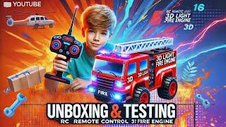 New Rc Fire Engine Unboxing | Remote Fire Truck Unboxing | Remote Control Fire Truck | Remote Car