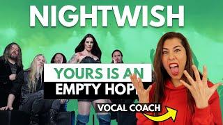 NIGHTWISH Yours Is An Empty Hope (Live Mexico City) Vocal Coach Reacts (& Analysis) | TrainingVoice