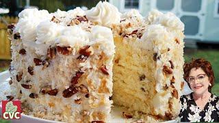 3 Layer Easy Italian Cream Cake Recipe  - Cake Mix Recipes for Classic Cakes