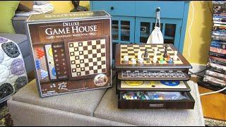 Deluxe Mahogany Game Board | Craftsman Collection | Board Game Set | Deluxe Game House | Review Demo